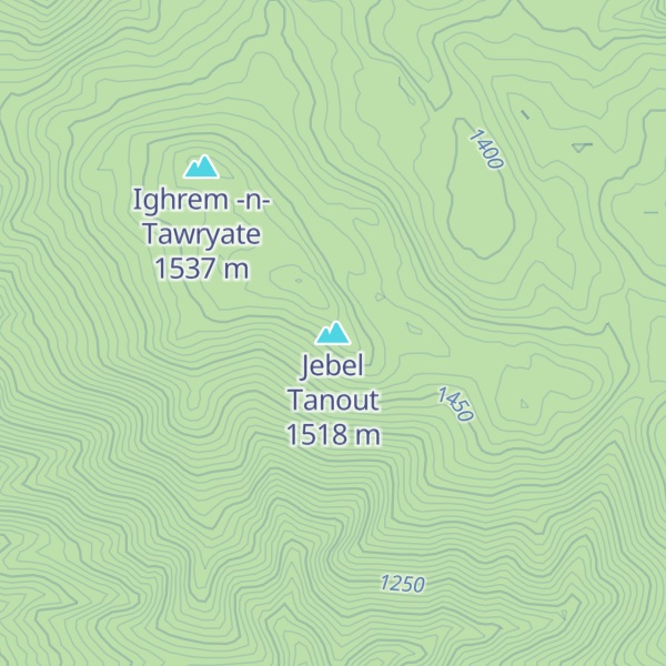 Map of Jebel Tanout