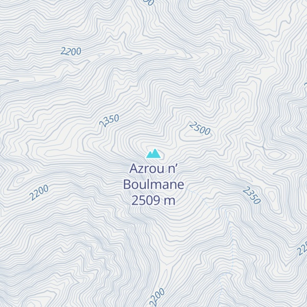 Map of Azrou n’ Boulmane