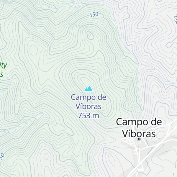 Map of Campo de Víboras