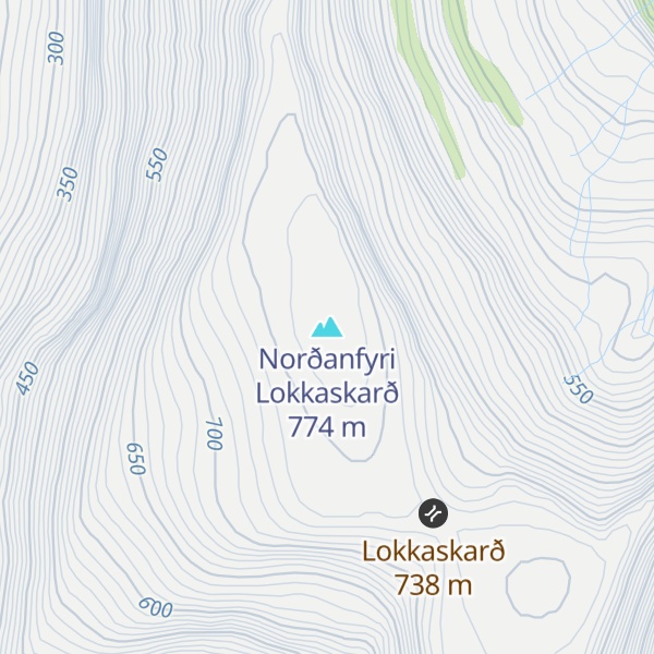 Map of Norðanfyri Lokkaskarð