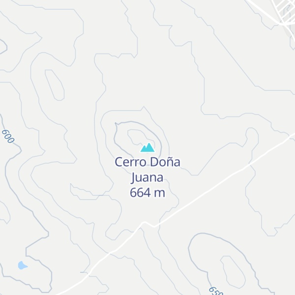 Map of Cerro Doña Juana