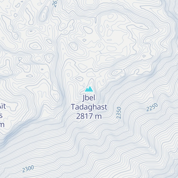 Map of Jbel Tadaghast