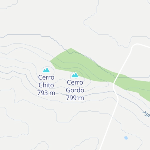 Map of Cerro Gordo