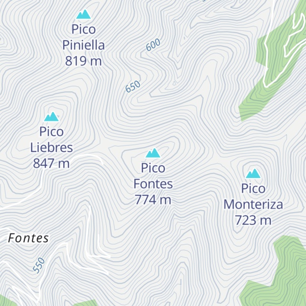 Map of Pico Fontes