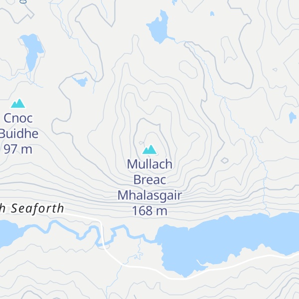 Map of Mullach Breac Mhalasgair