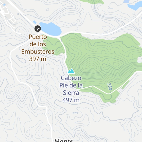 Map of Cabezo Pie de la Sierra