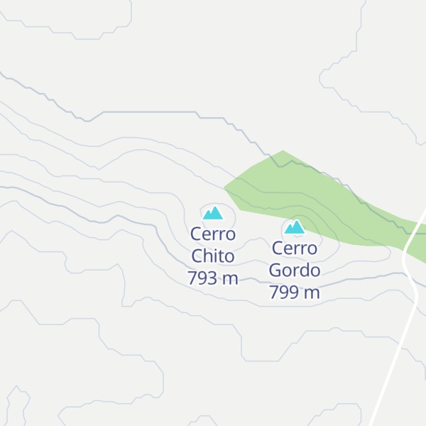 Map of Cerro Chito