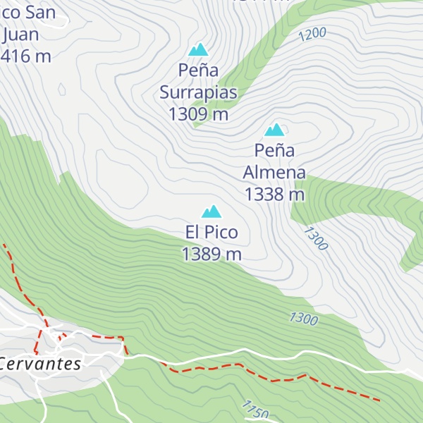 Map of El Pico