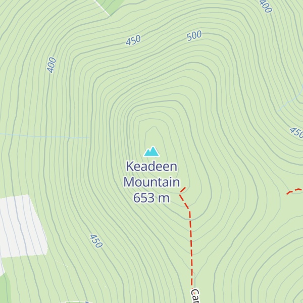 Map of Keadeen Mountain
