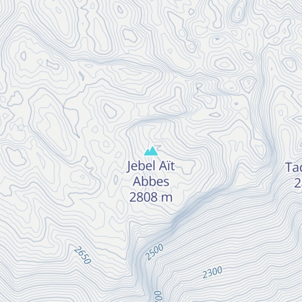 Map of Jebel Aït Abbes