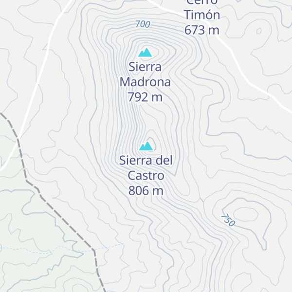 Map of Sierra del Castro
