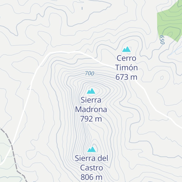 Map of Sierra Madrona
