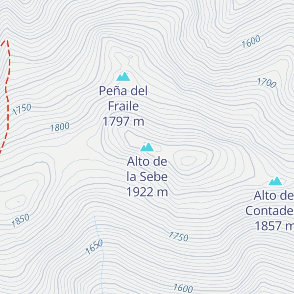 Map of Alto de la Sebe