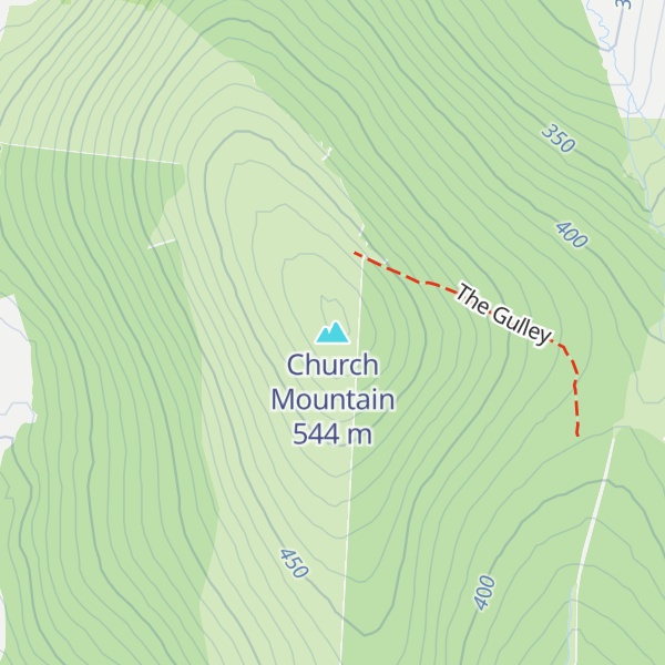 Map of Church Mountain