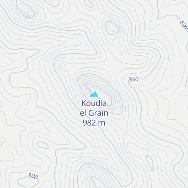 Map of Koudia el Graïn