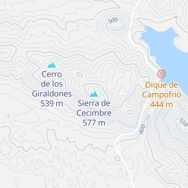 Map of Sierra de Cecimbre