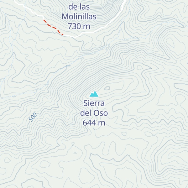 Map of Sierra del Oso