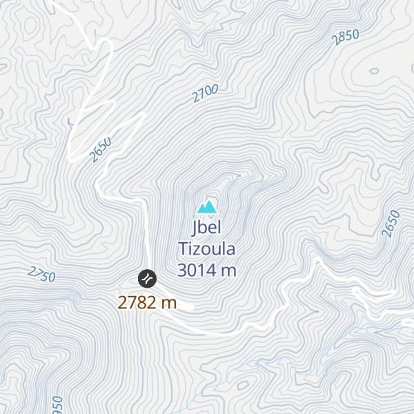 Map of Jbel Tizoula