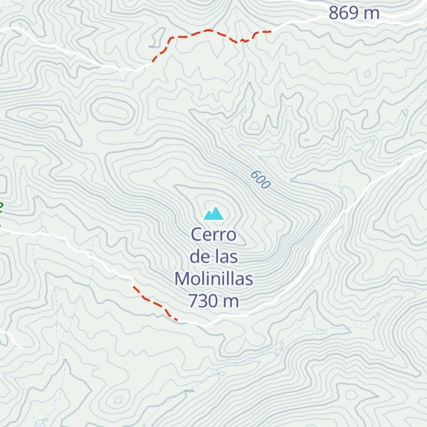 Map of Cerro de las Molinillas