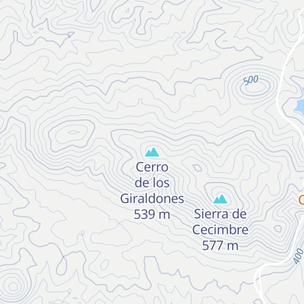Map of Cerro de los Giraldones