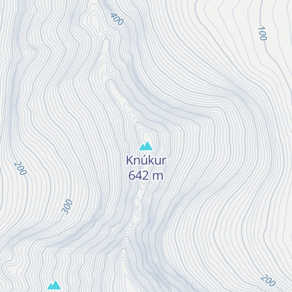 Map of Knúkur