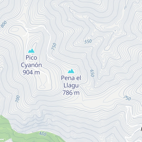 Map of Pena el Llagu