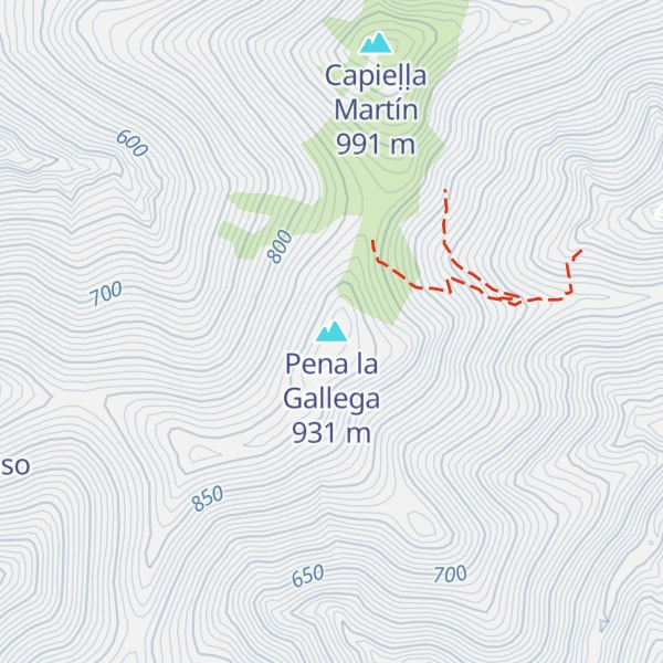 Map of Pena la Gallega
