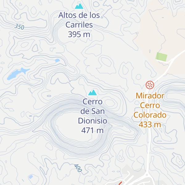 Map of Cerro de San Dionisio