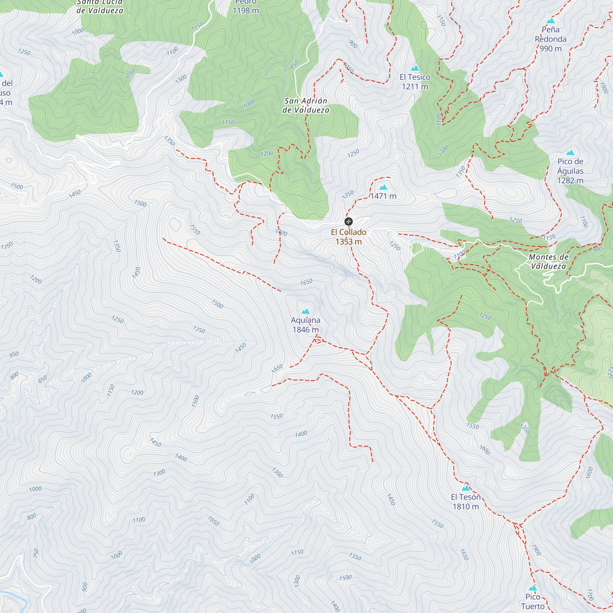 Refugio de Montaña Monte Guiana o Aquiana map