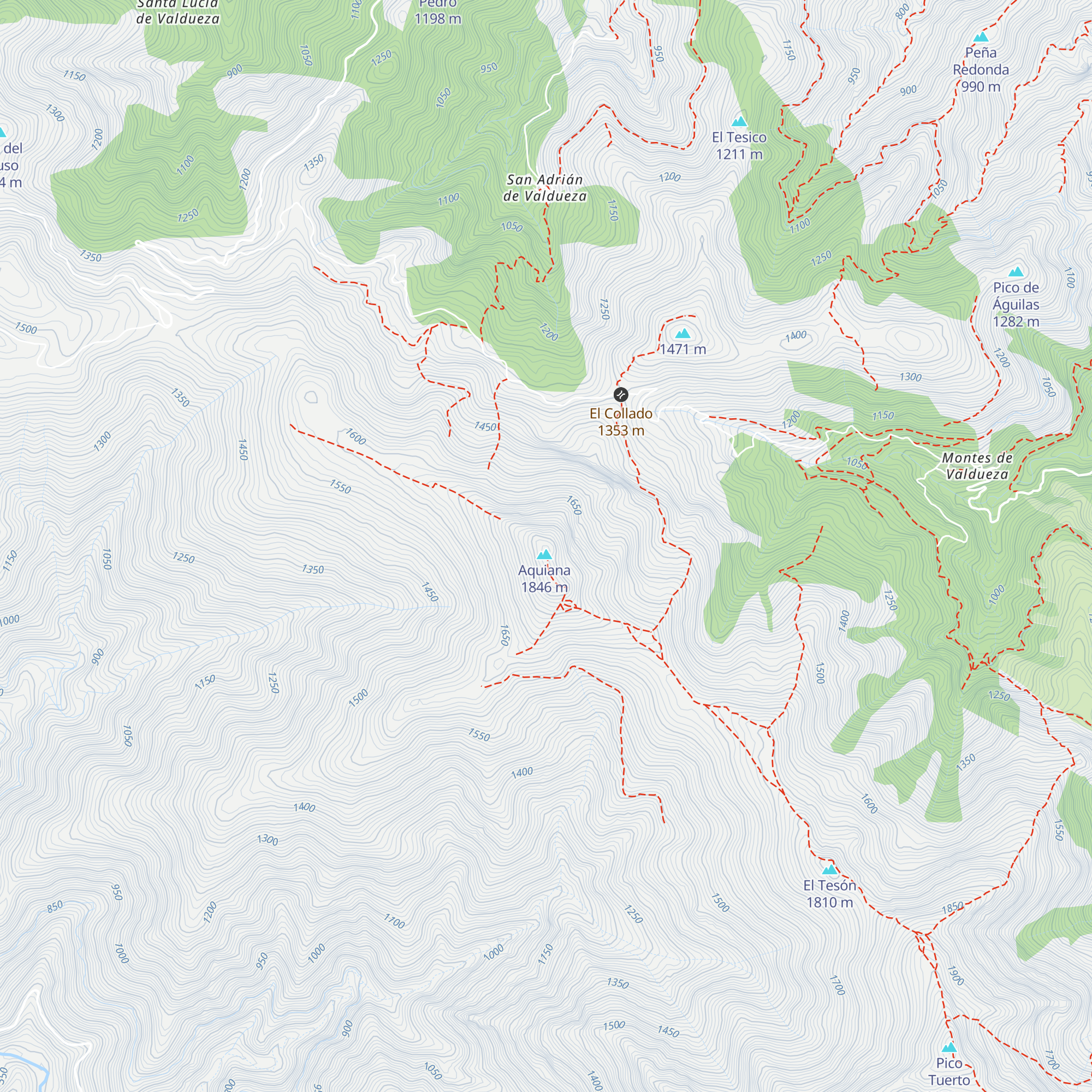 Refugio de Montaña Monte Guiana o Aquiana map