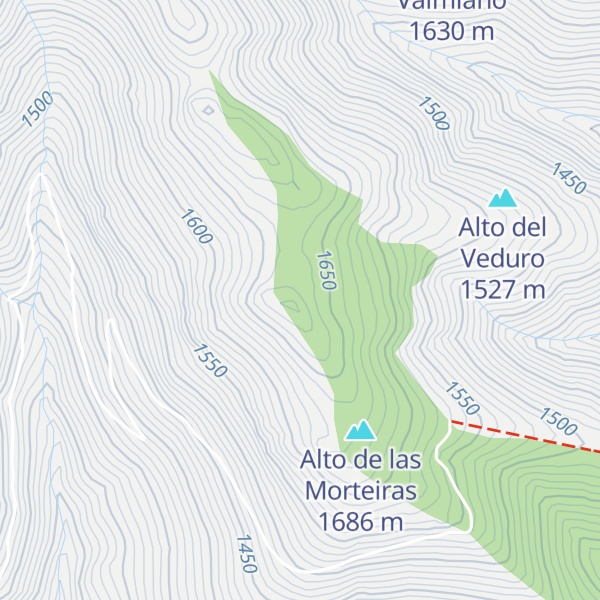 Map of Peña del Forno