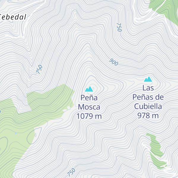 Map of Peña Mosca