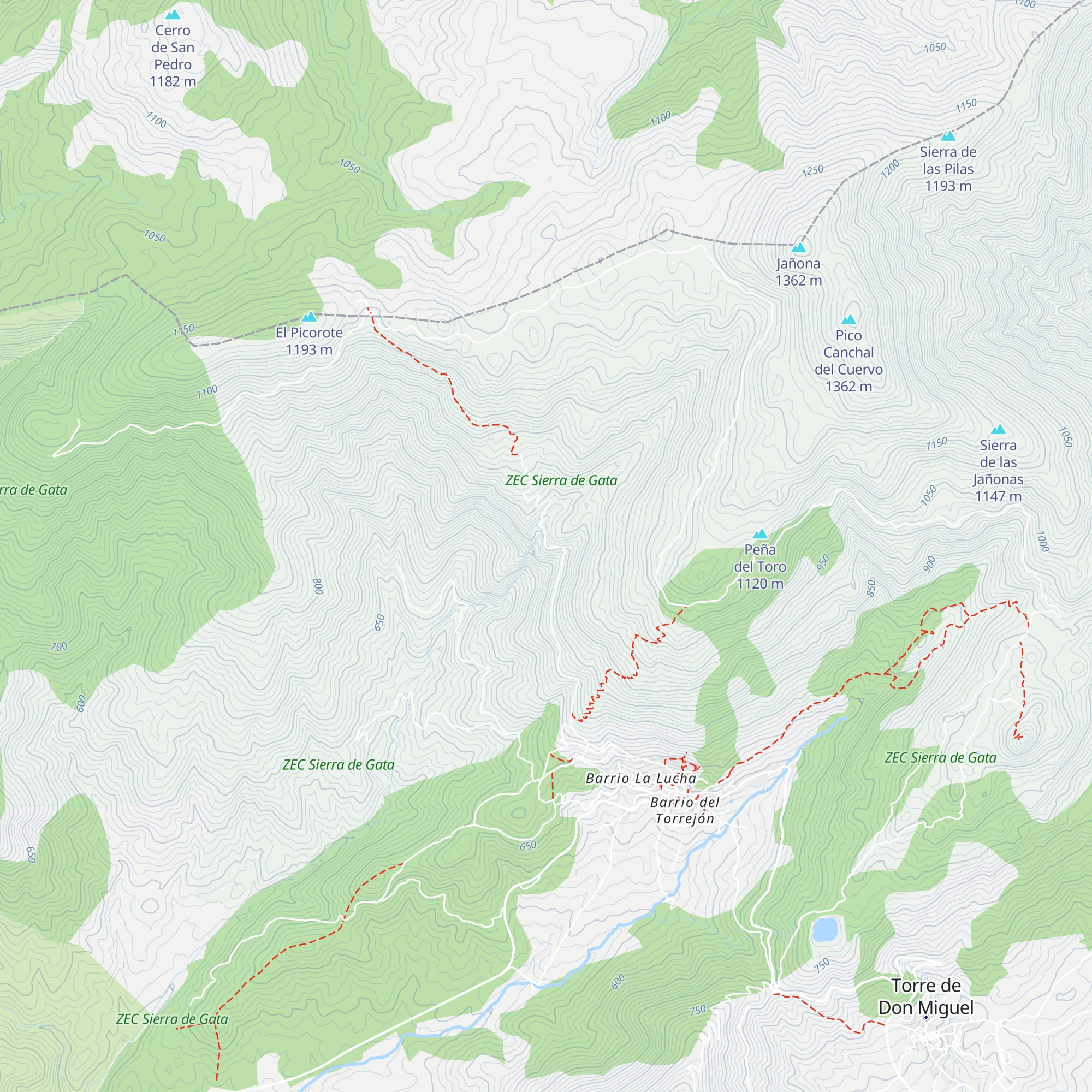 Refugio para montañistas map