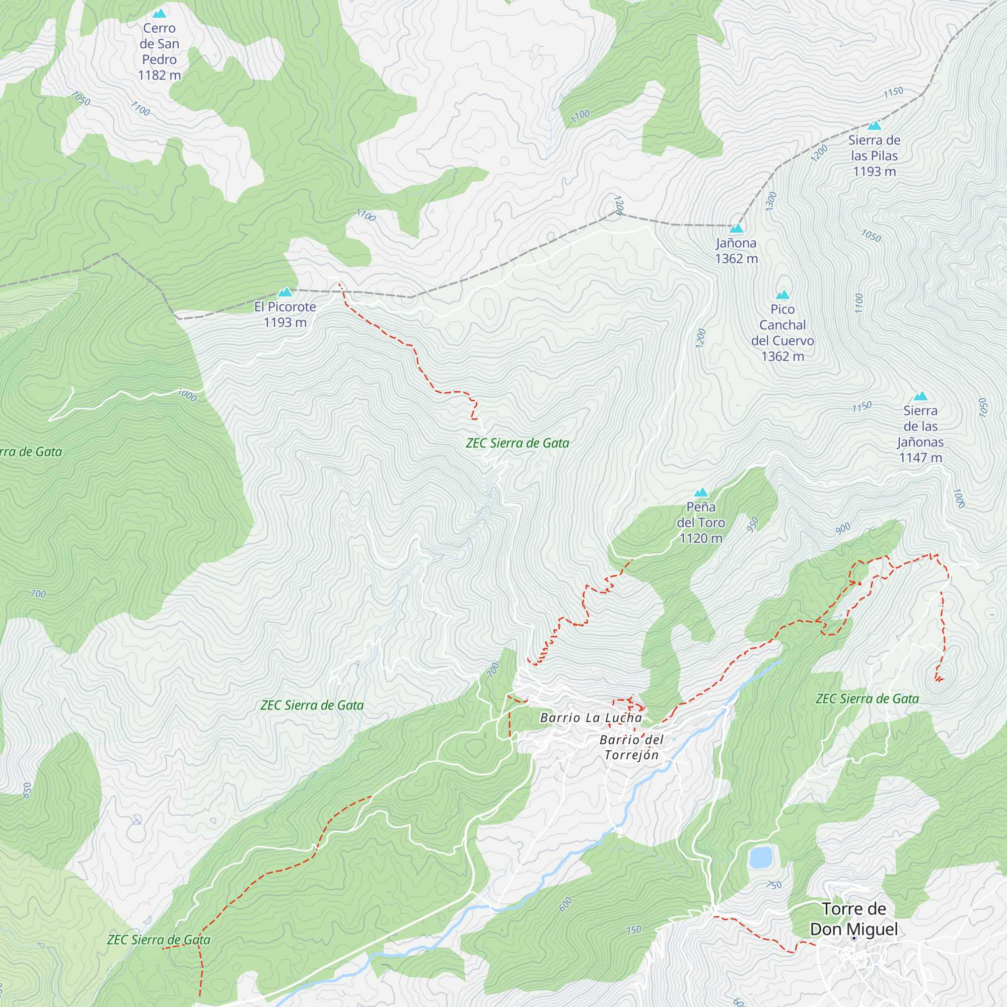 Refugio para montañistas map