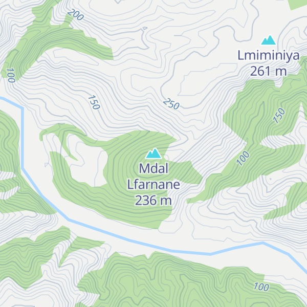 Map of Mdal Lfarnane