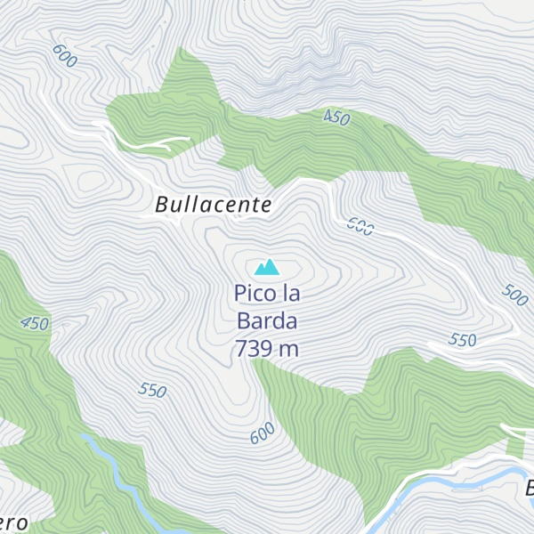 Map of Pico la Barda