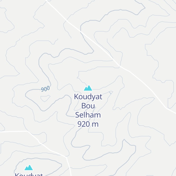 Map of Koudyat Bou Selham