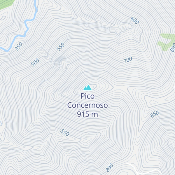Map of Pico Concernoso