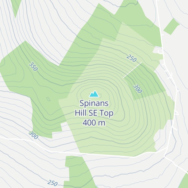 Map of Spinans Hill SE Top