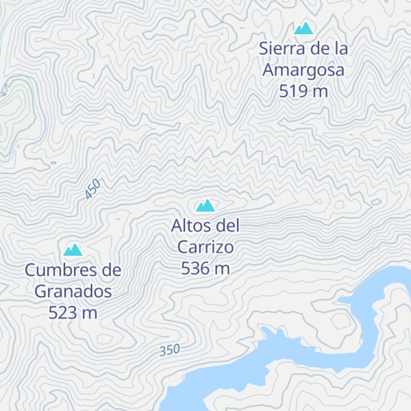 Map of Altos del Carrizo