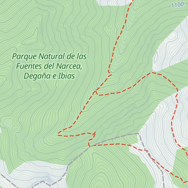 Map of Refugio de Los Cardos