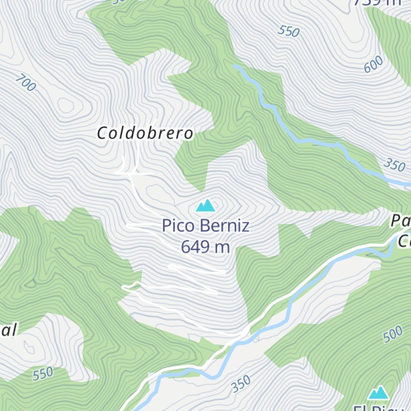 Map of Pico Berniz