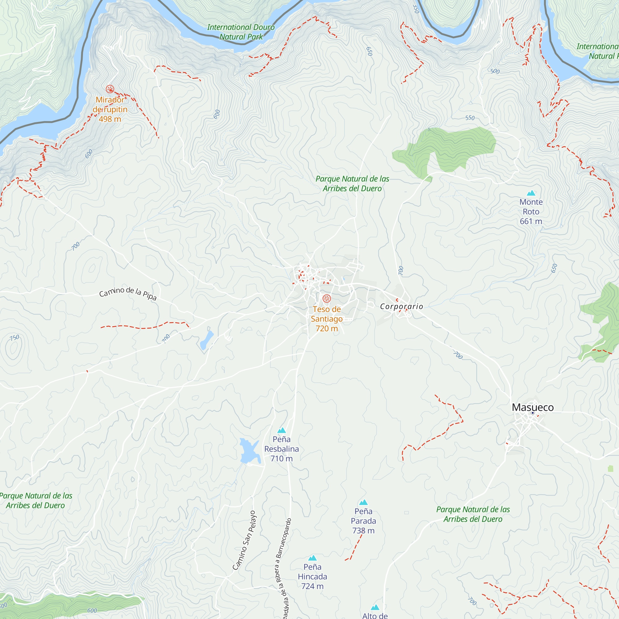 Cabañas Miraduero map