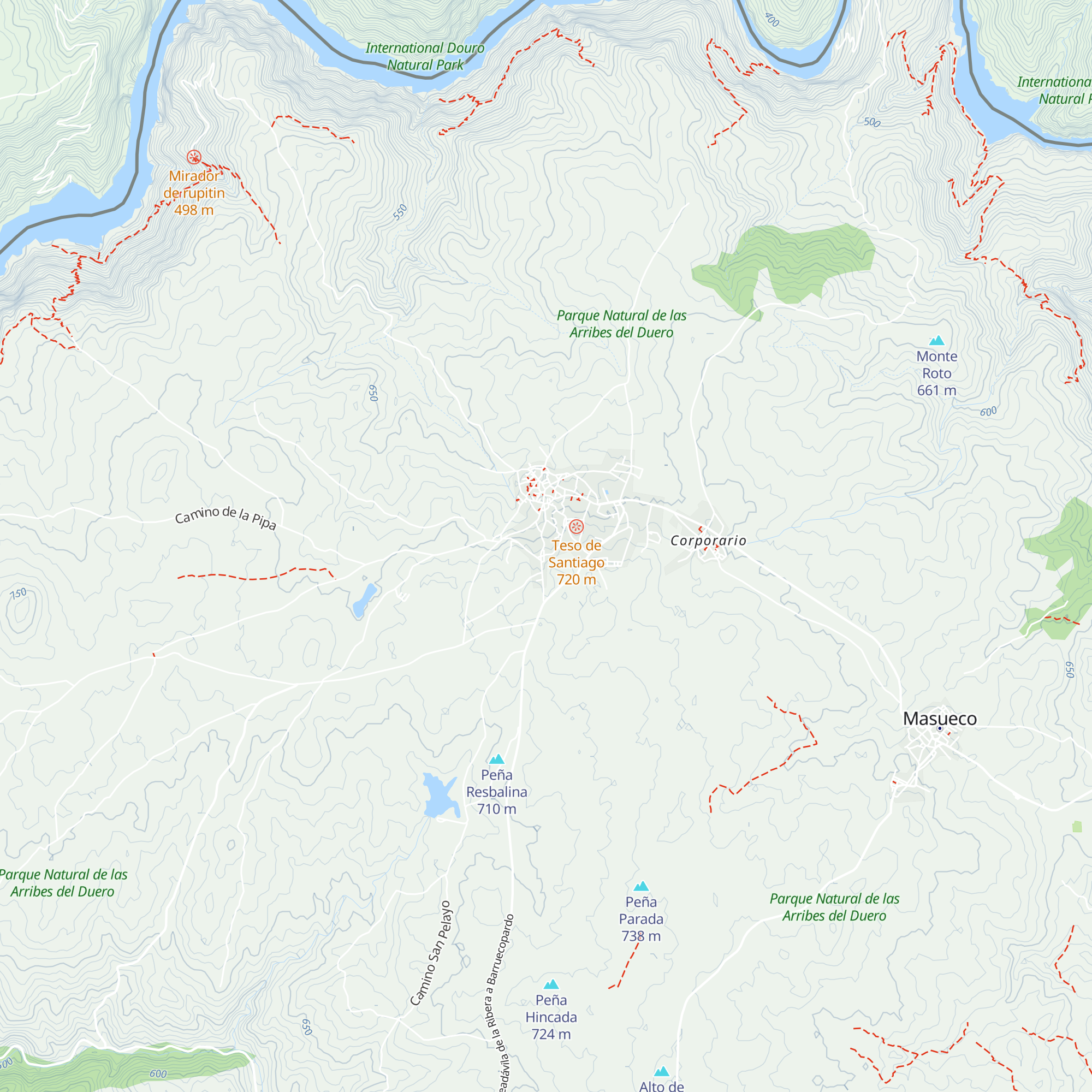 Cabañas Miraduero map