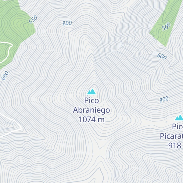 Map of Pico Abraniego