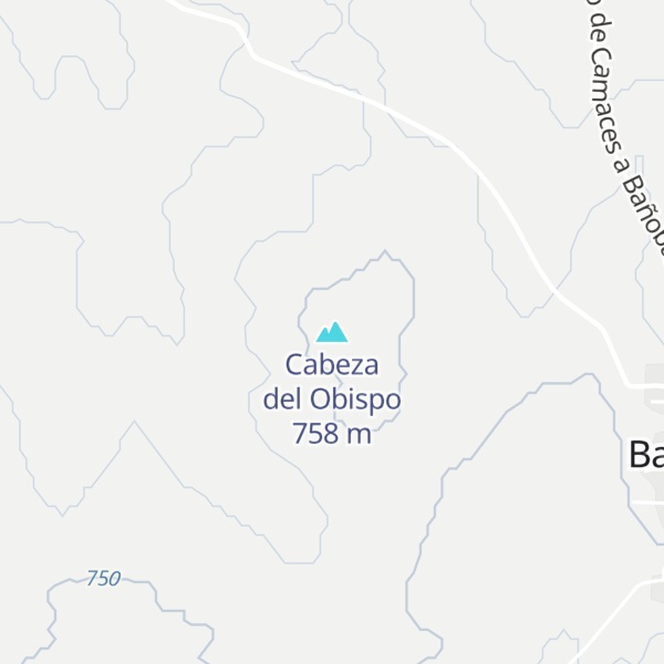 Map of Cabeza del Obispo