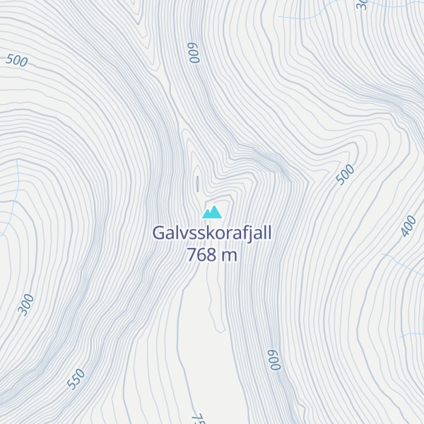 Map of Galvsskorafjall