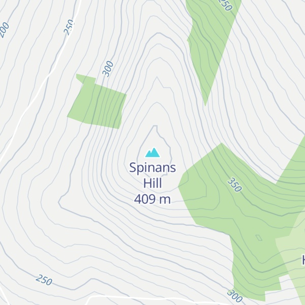 Map of Spinans Hill