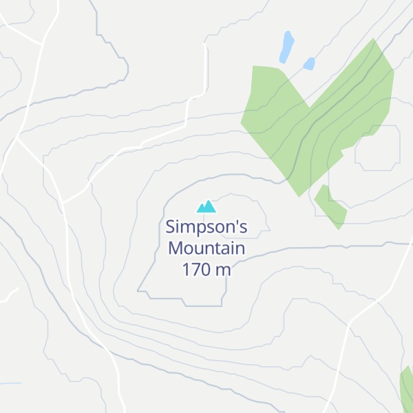 Map of Simpson's Mountain