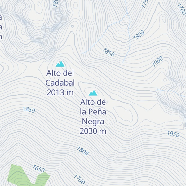 Map of Alto de la Peña Negra